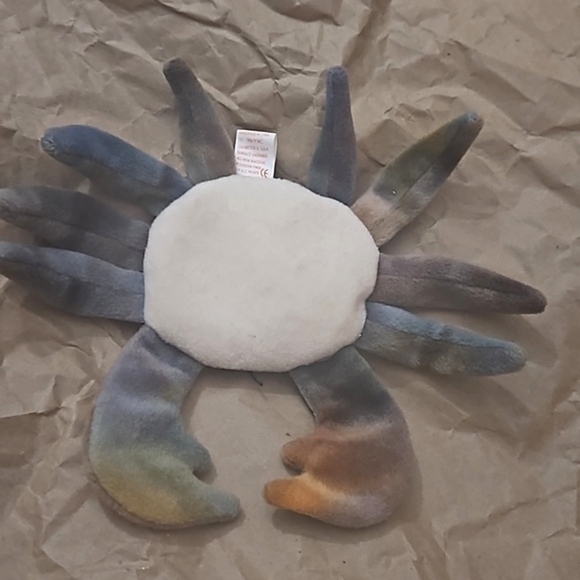 Rare discontinued TY Beanie Baby Claude The Crab Retired September 3 1996 - Picture 4 of 7